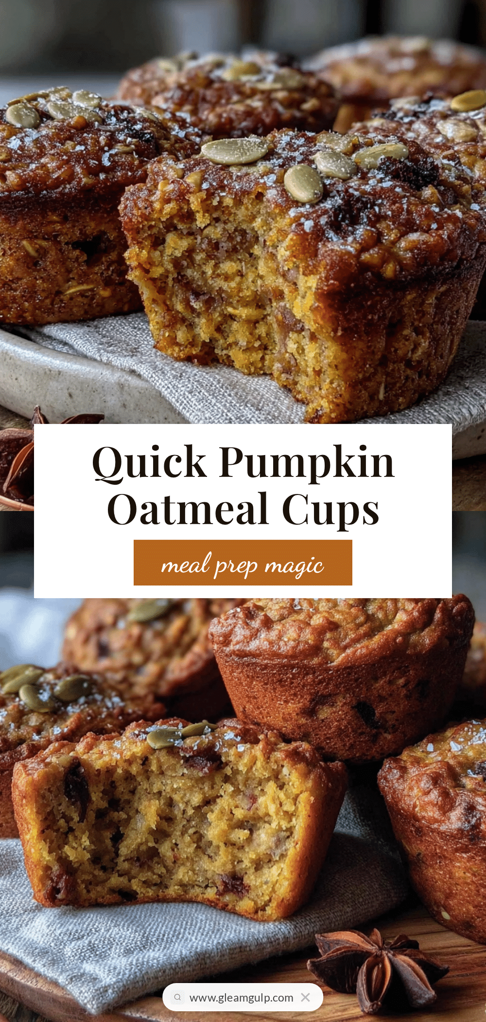 pumpkin baked oatmeal cups recipe
