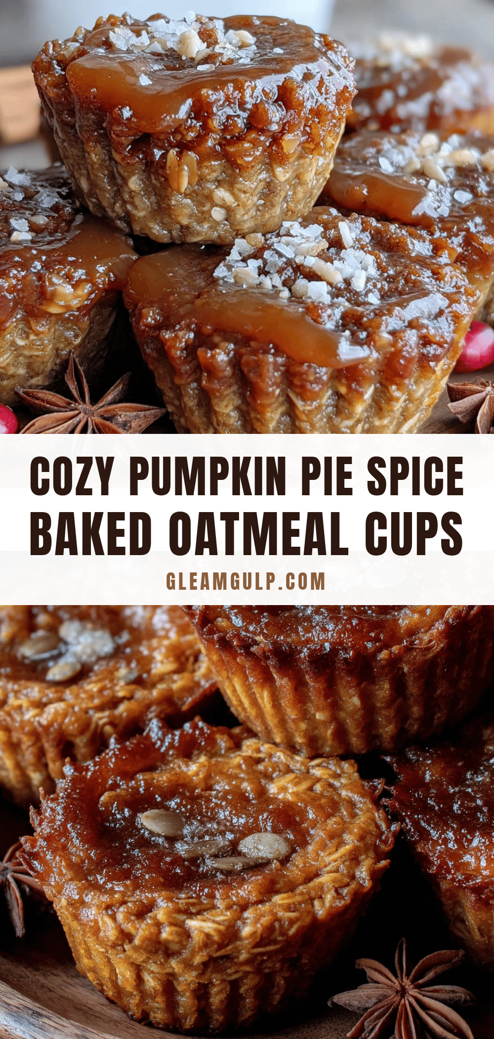 pumpkin pie spice baked oatmeal cups recipe