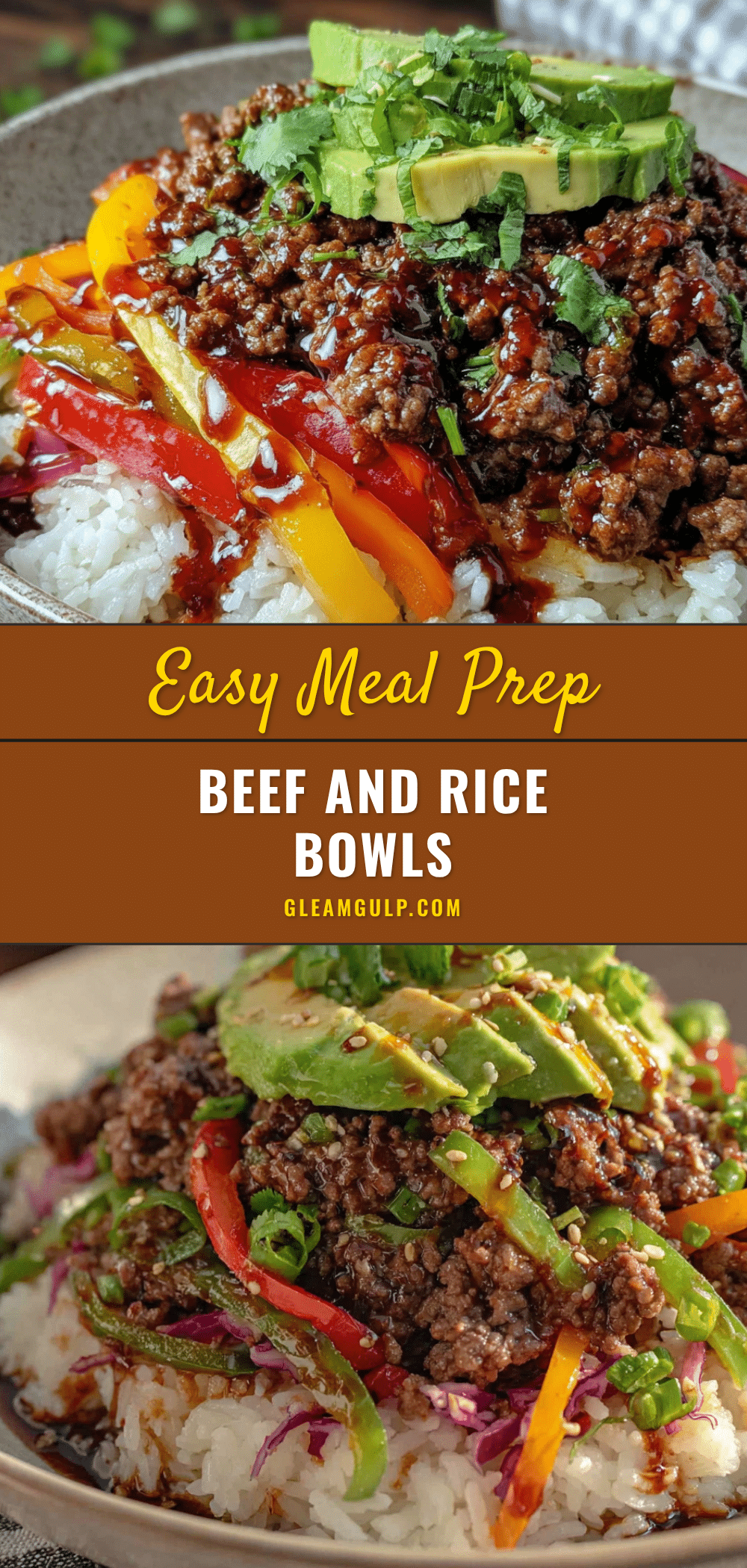 quick meal prep ground beef and rice bowls recipe
