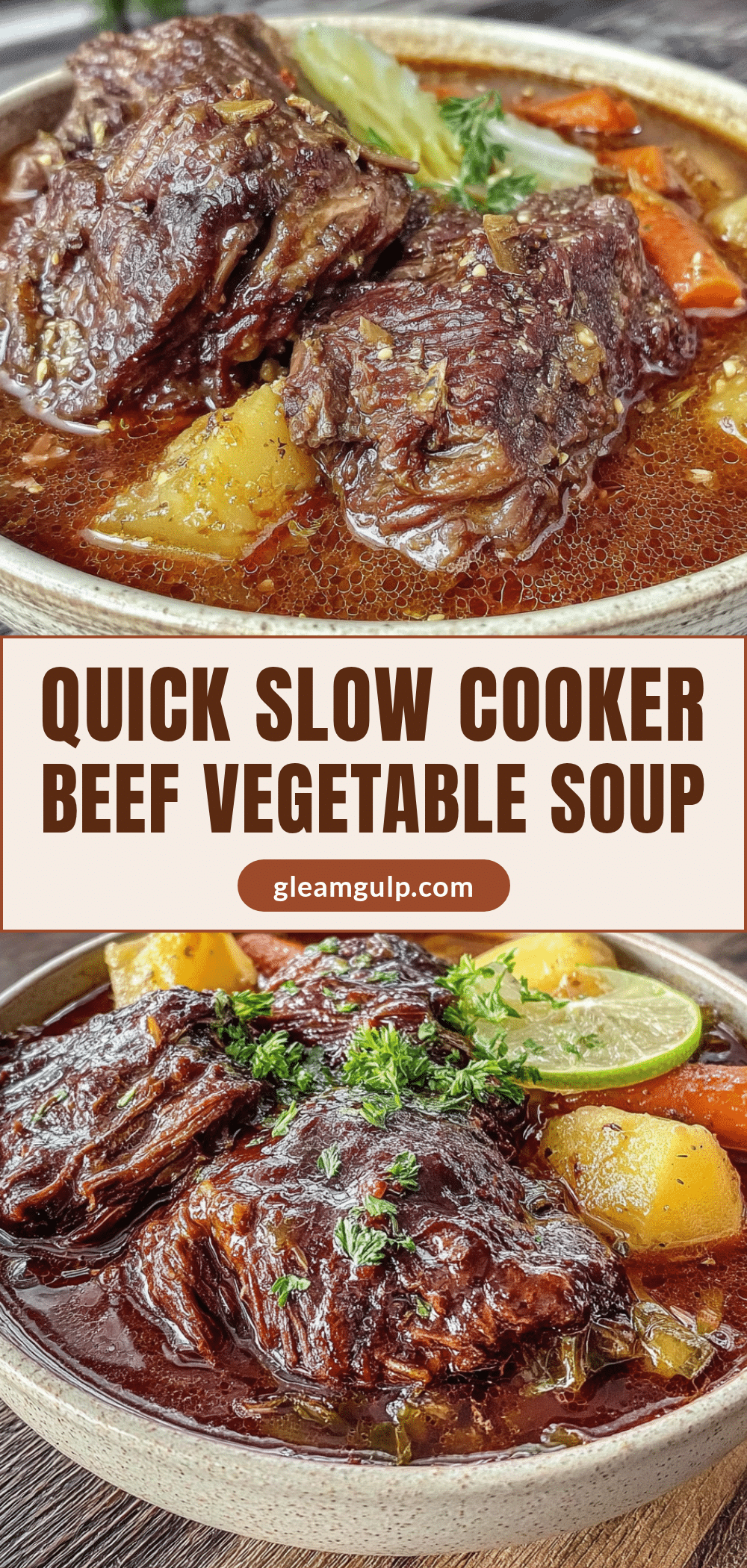 slow cooker beef vegetable soup recipe