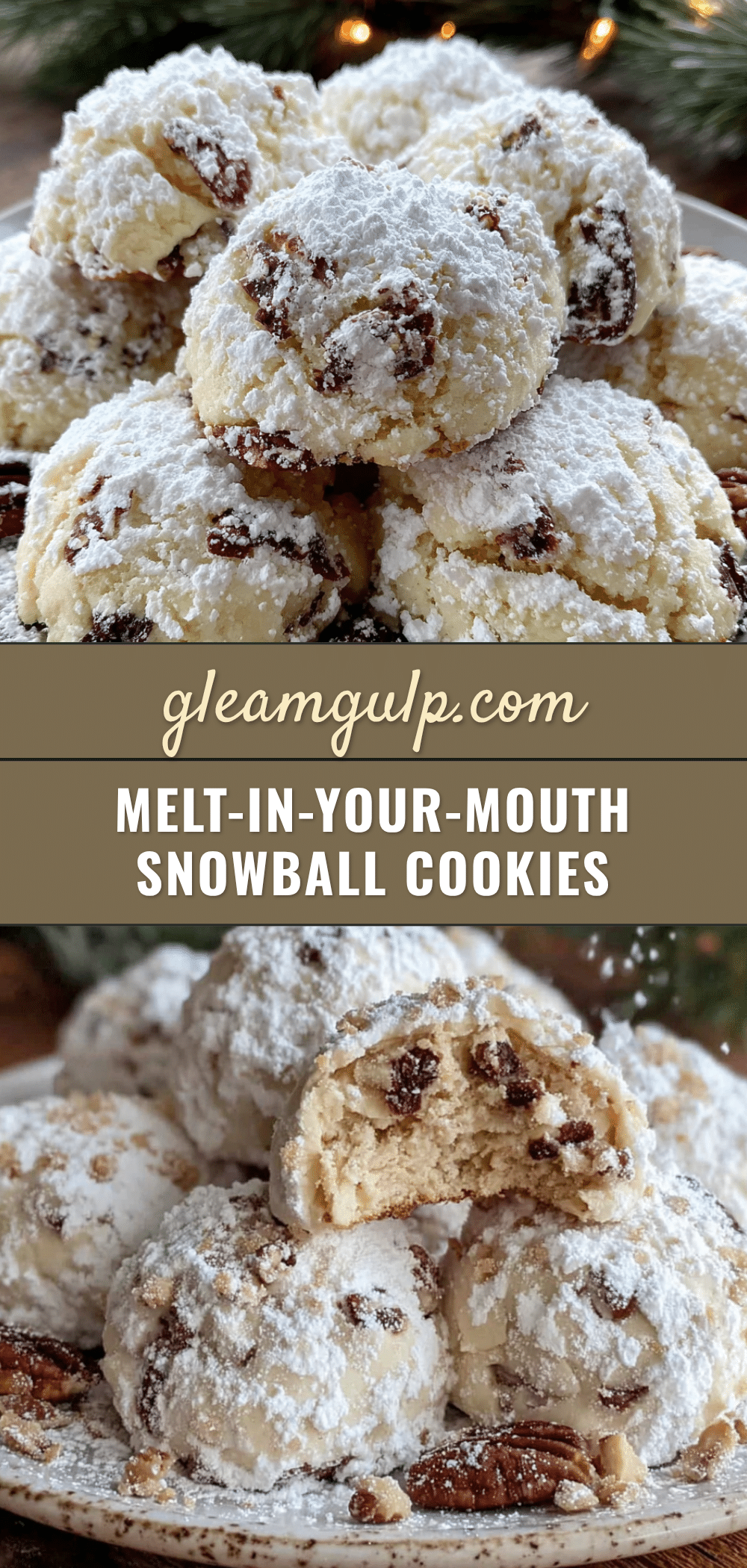snowball cookies with toasted pecans recipe