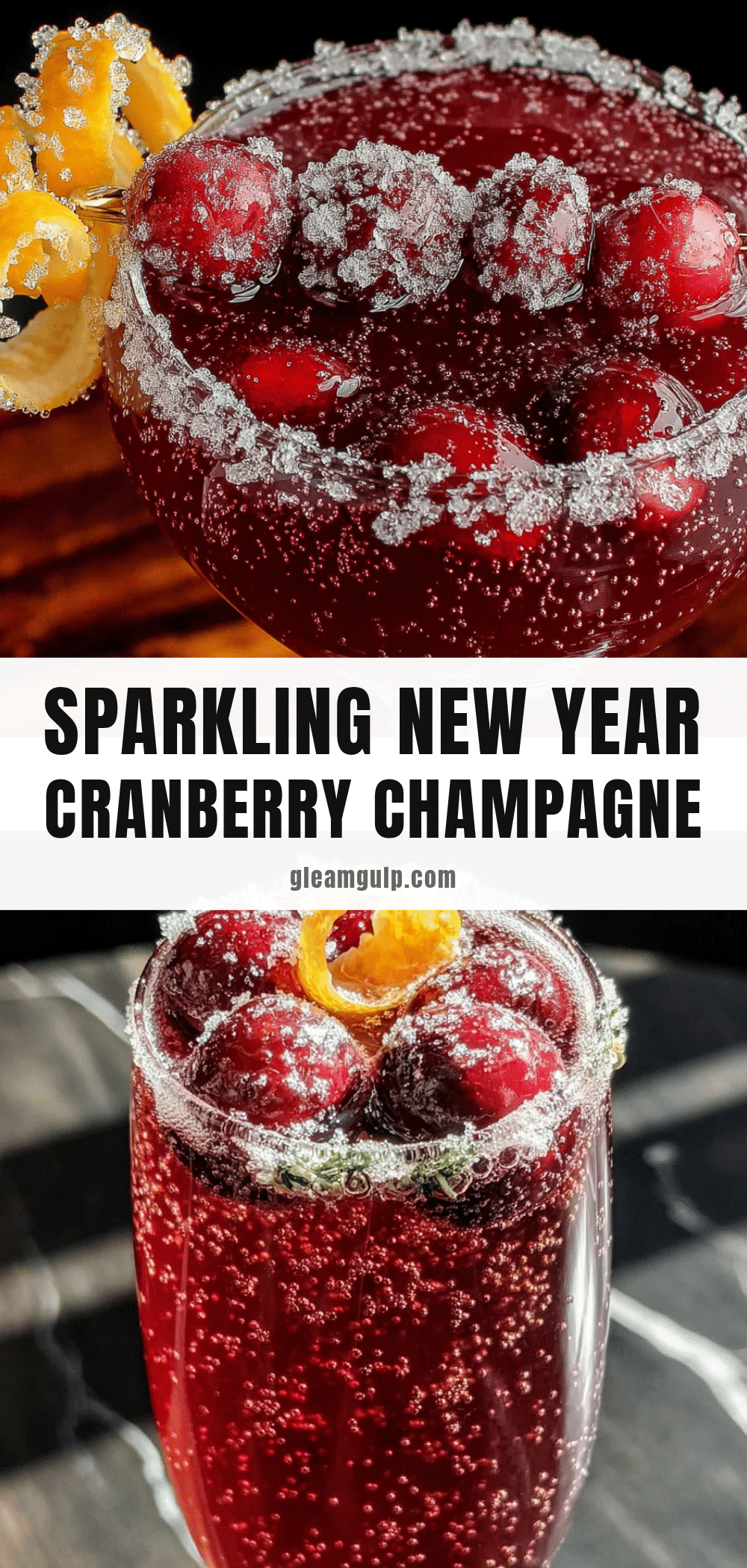 sparkling cranberry champagne cocktail recipe