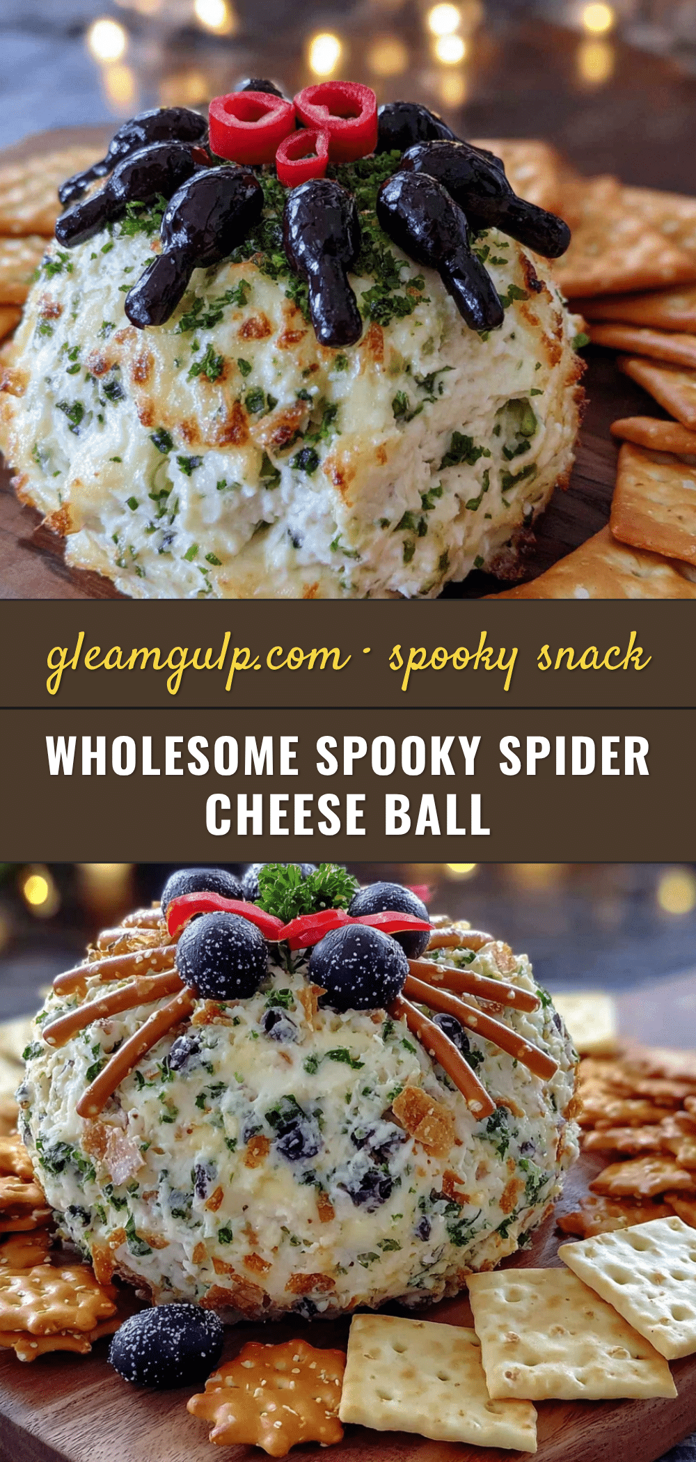 spider cheese ball recipe