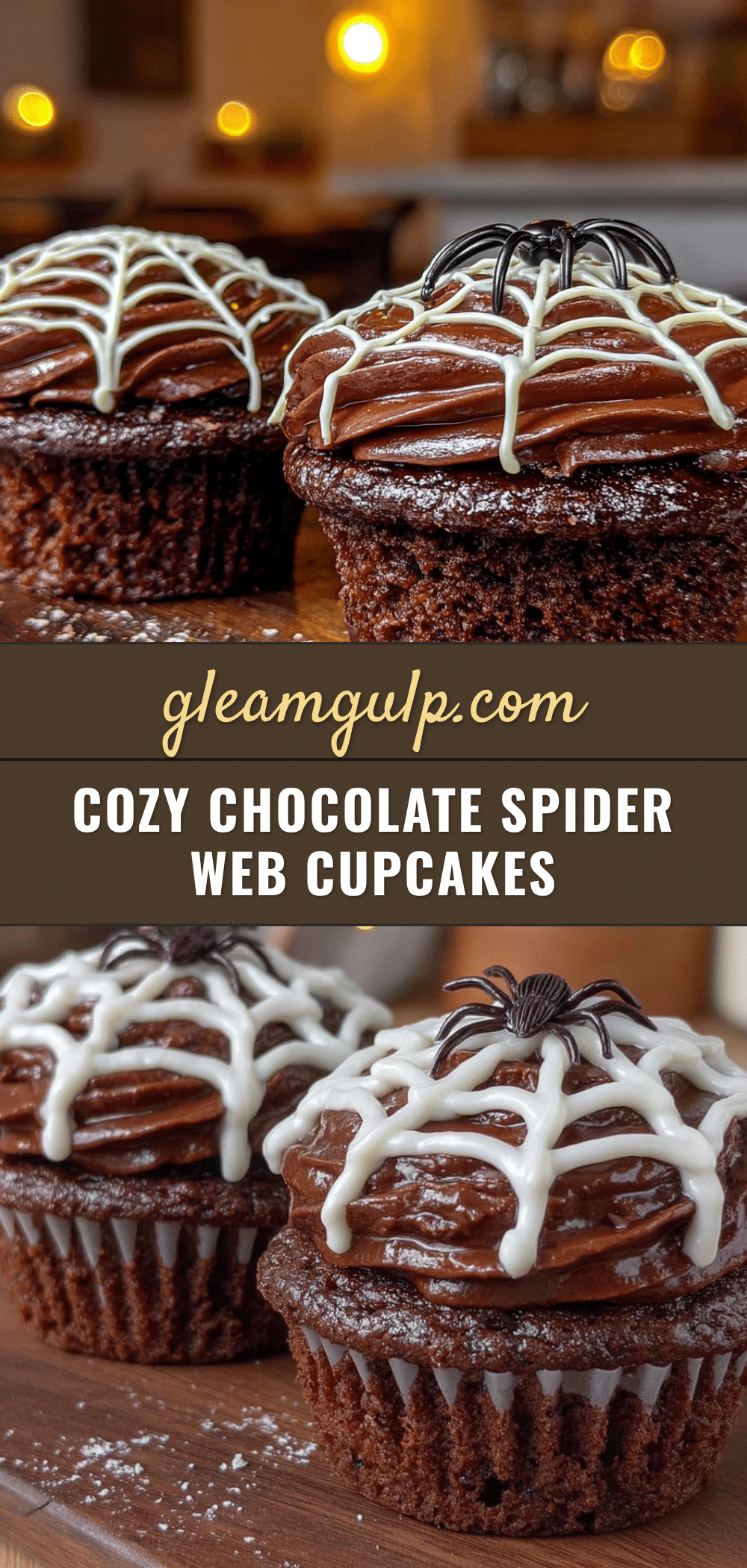 chocolate spider web cupcakes recipe