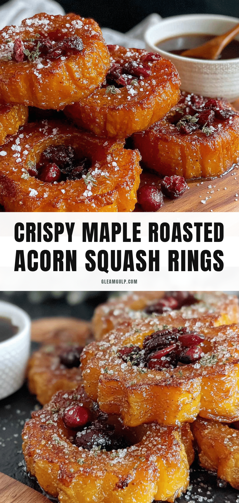crispy maple roasted acorn squash rings recipe