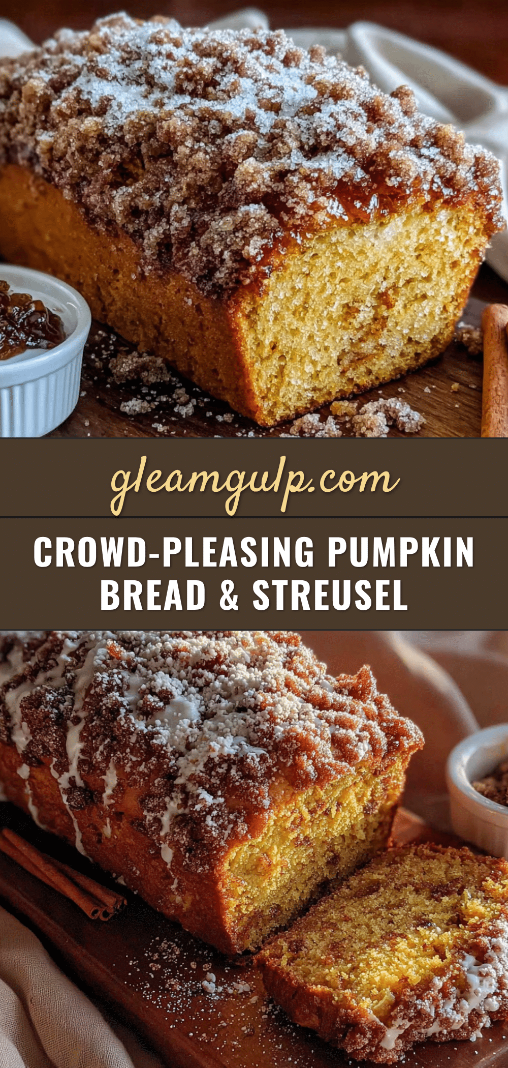 pumpkin bread with cinnamon streusel recipe