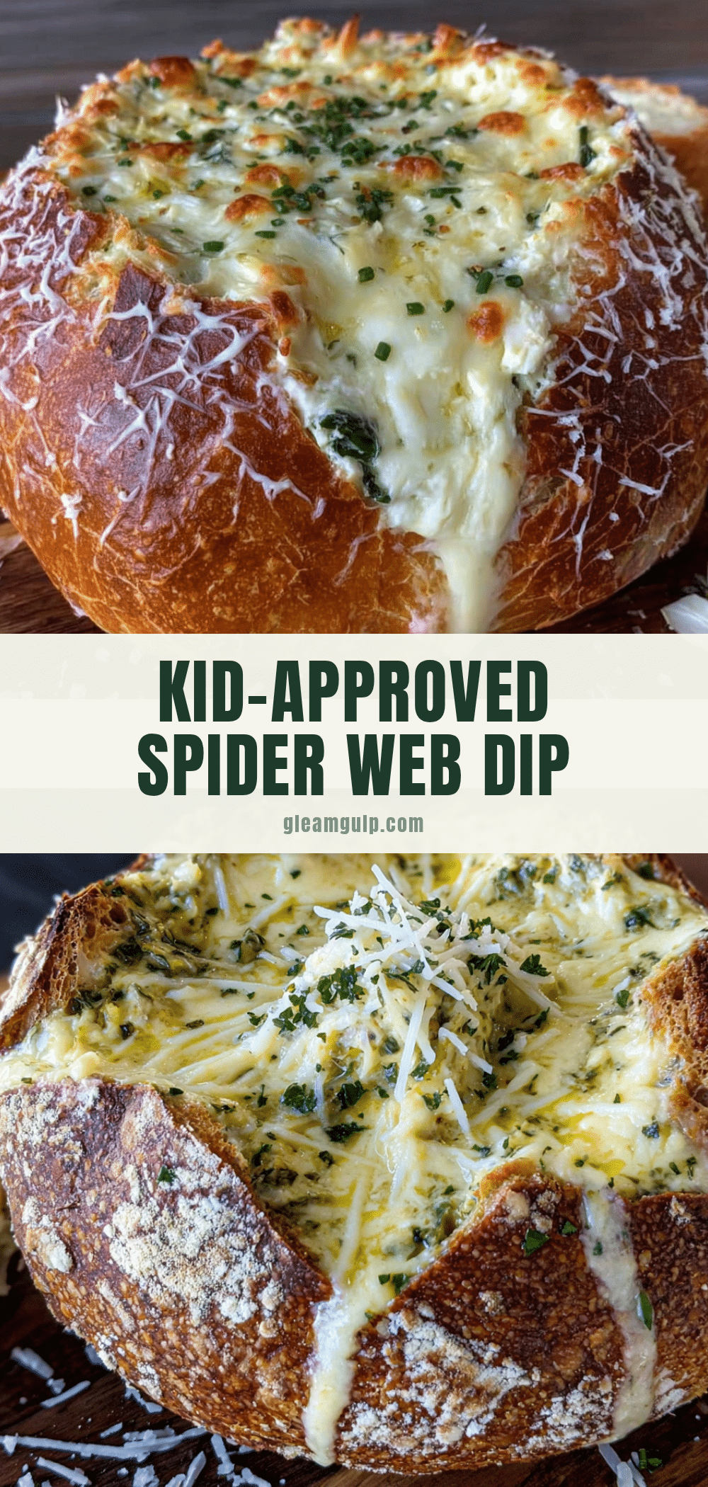 Spider Web Spinach Dip recipe
