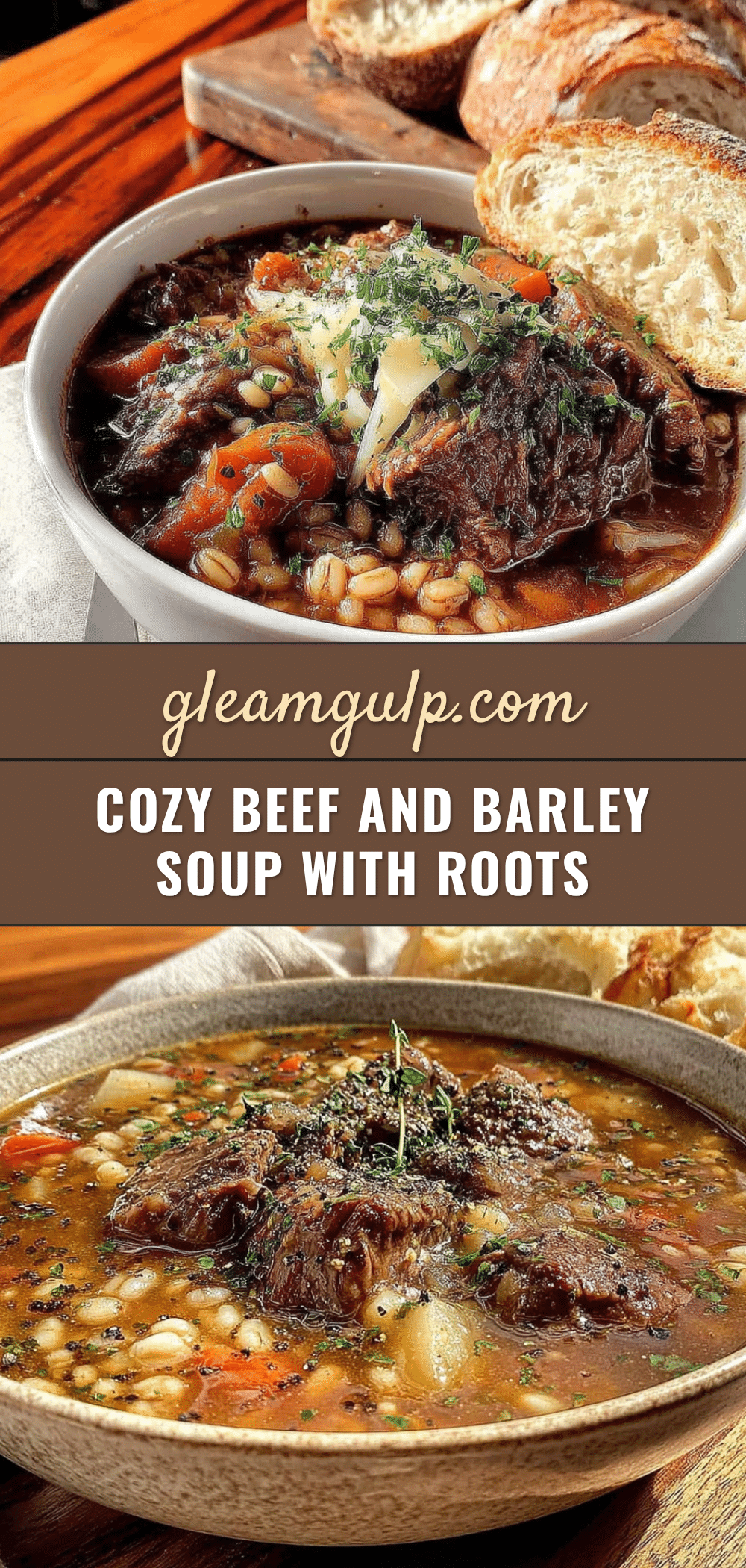 beef and barley soup recipe