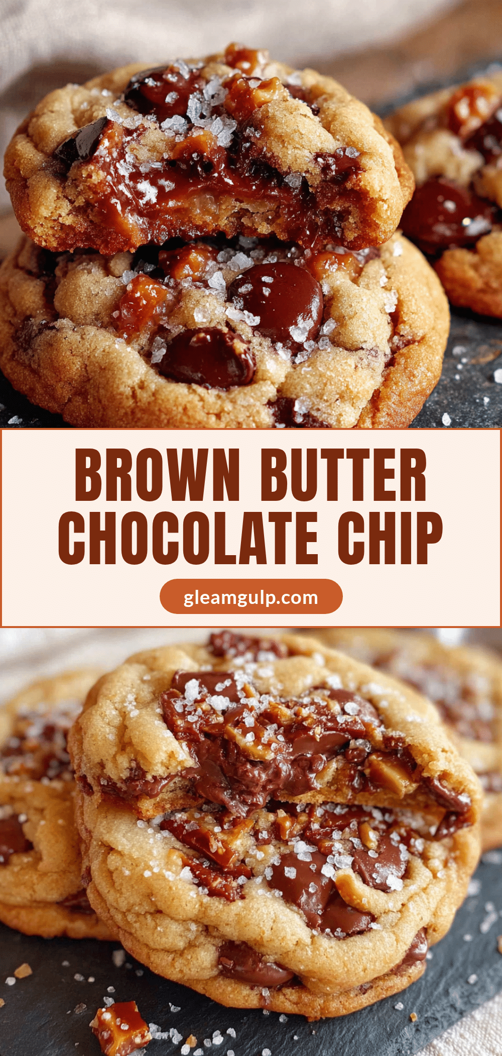 brown butter chocolate chip cookies with toffee bits recipe