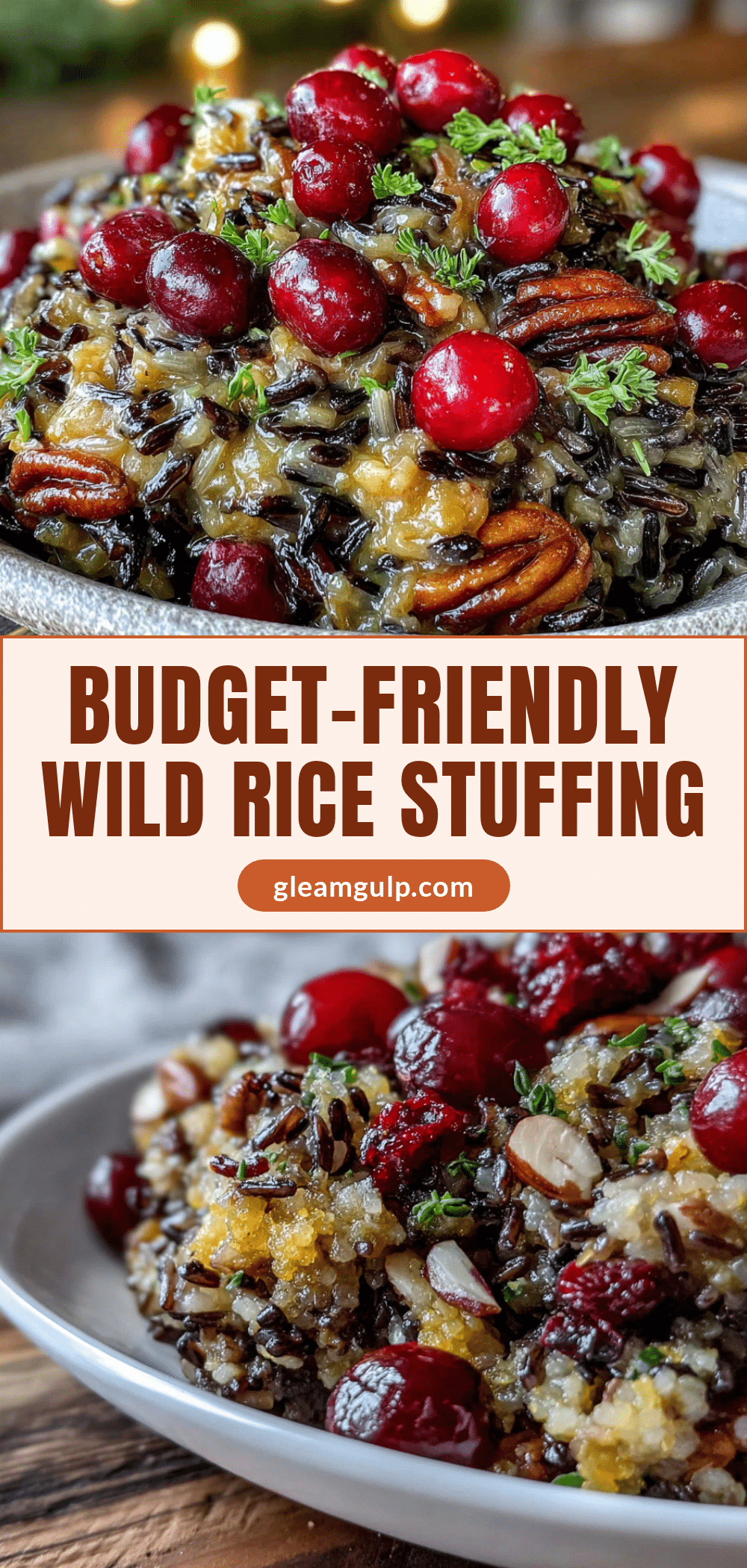 Budget Friendly Herbed Wild Rice Stuffing recipe
