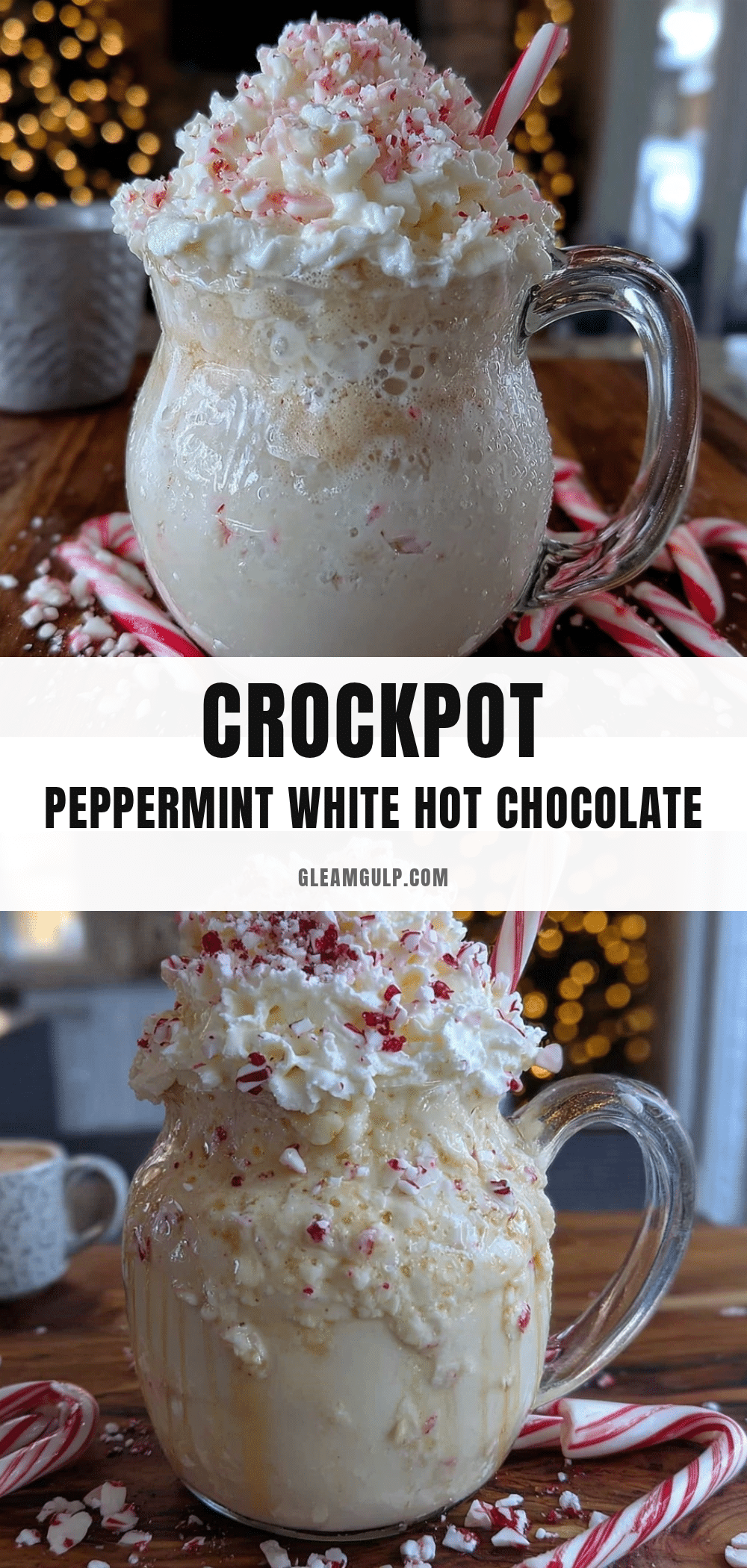 crockpot peppermint white hot chocolate recipe