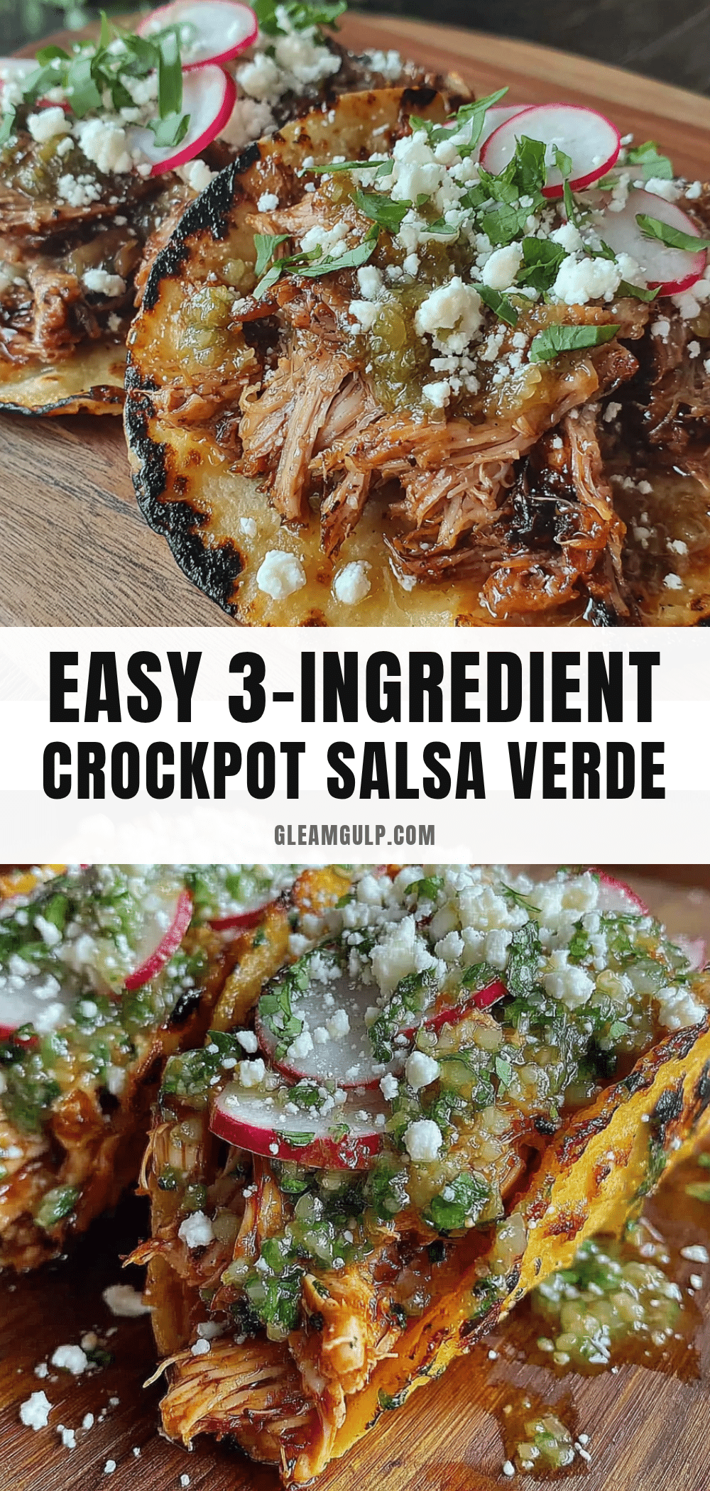 crockpot salsa verde chicken tacos recipe