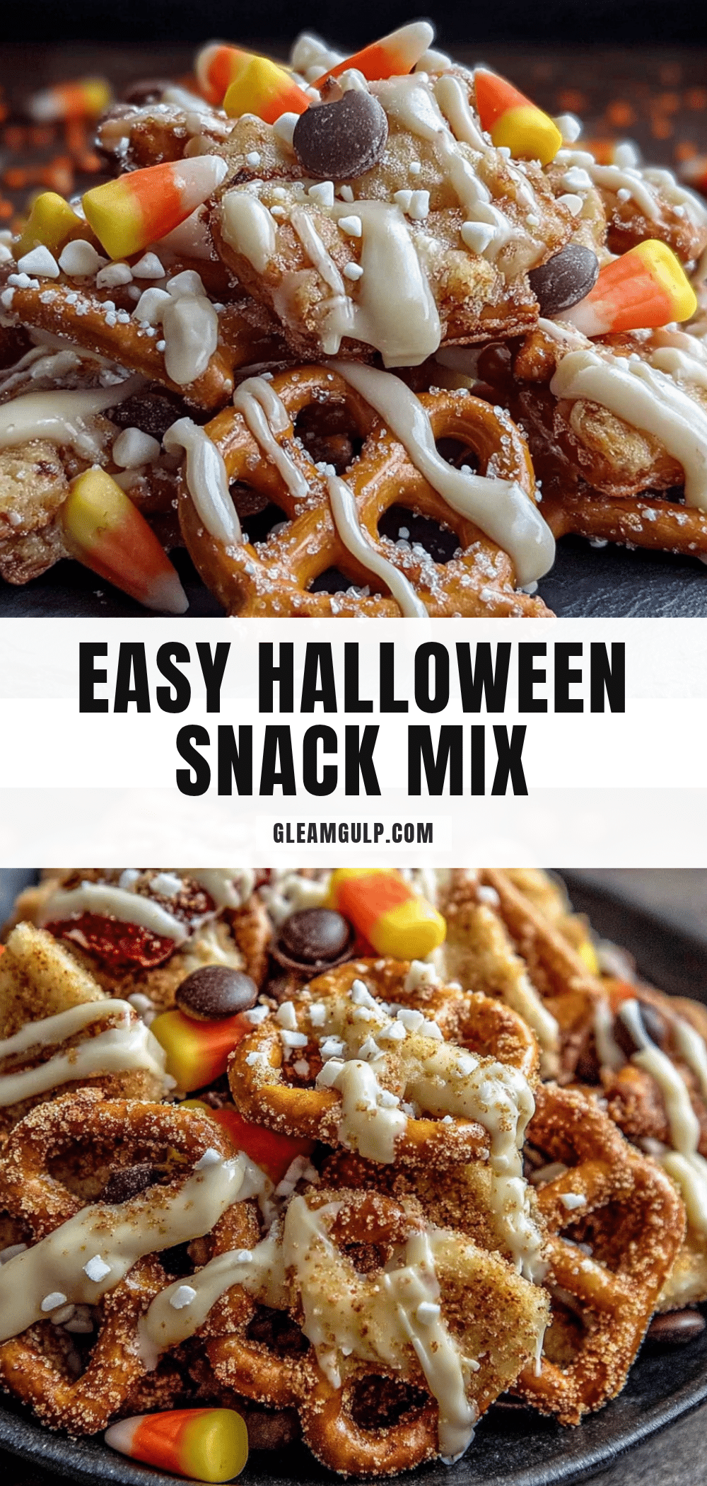 Easy Halloween Snack Mix with Candy Corn recipe