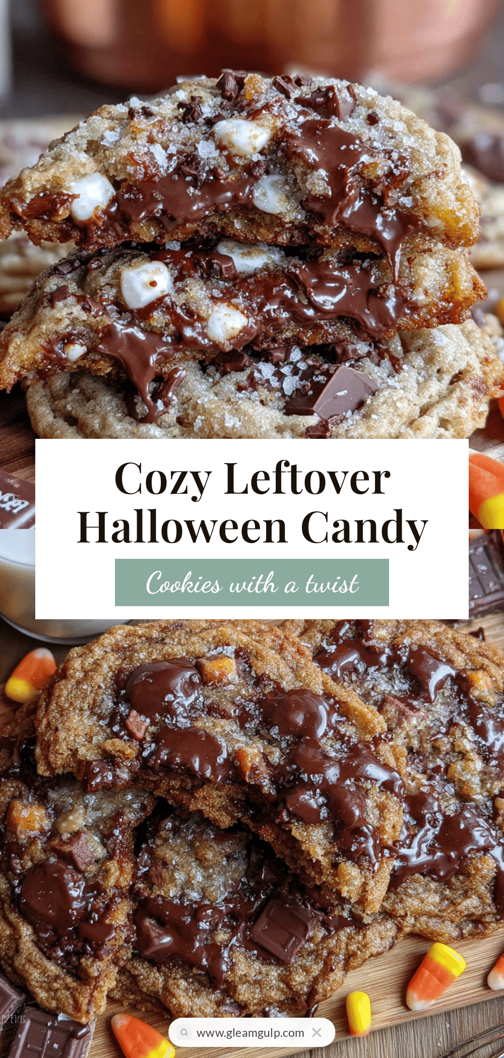 leftover Halloween candy cookies recipe