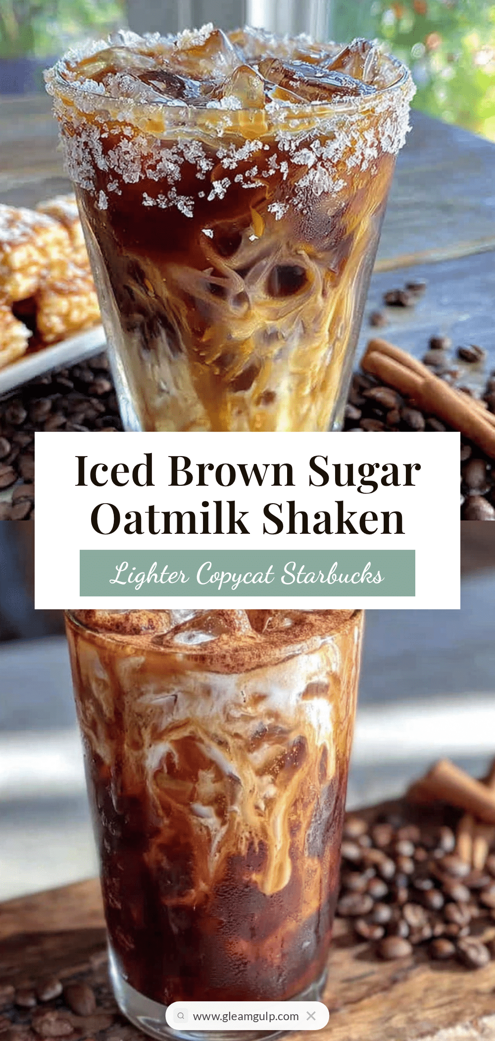 lighter copycat starbucks iced brown sugar oatmilk shaken espresso recipe