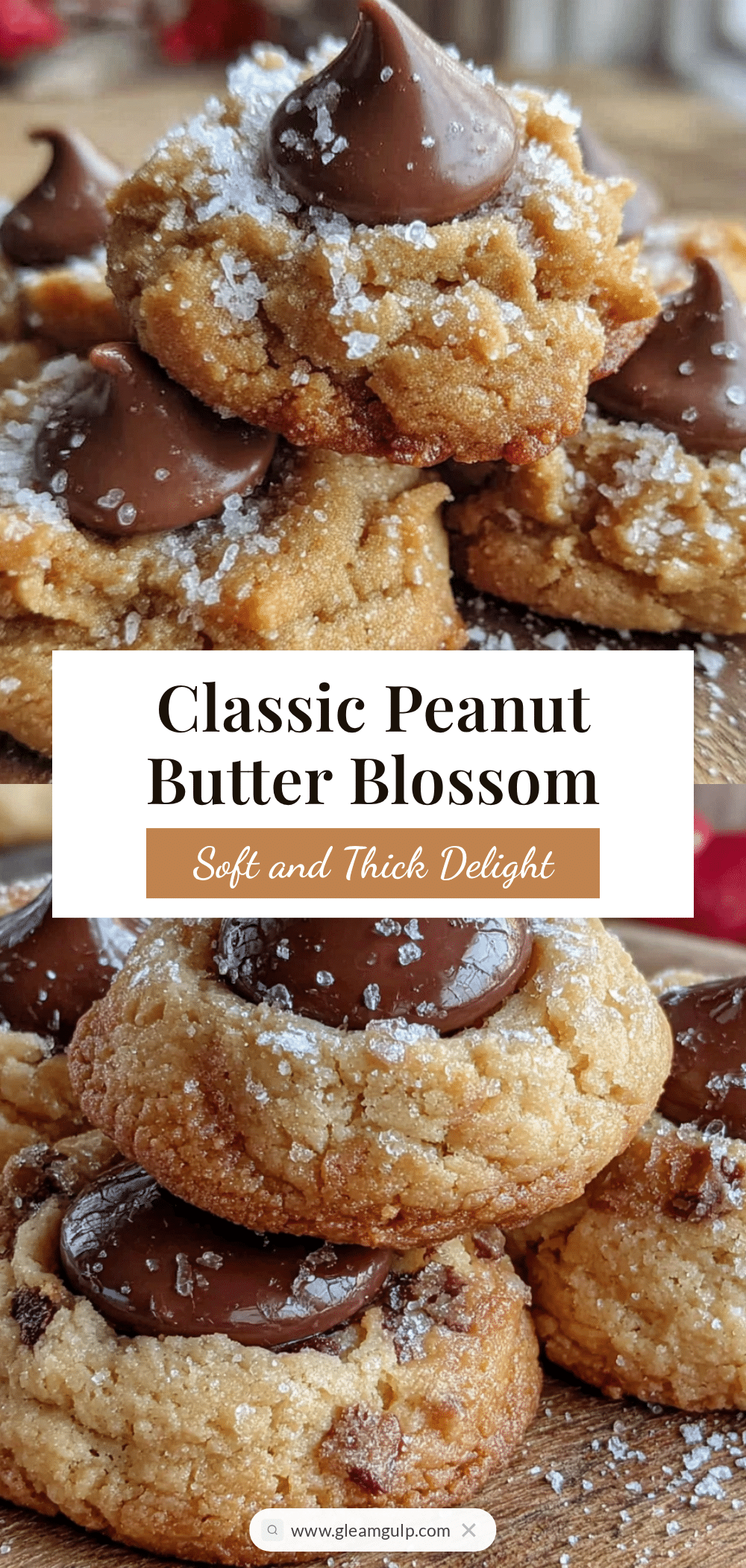 peanut butter blossom cookies recipe