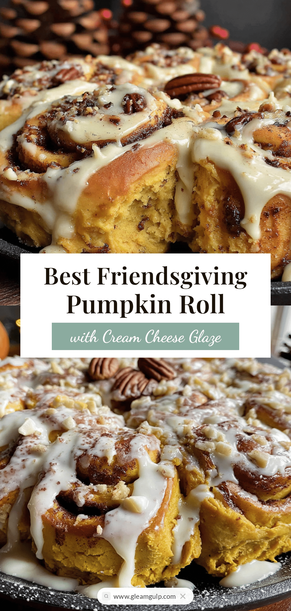 pumpkin cinnamon roll bake recipe