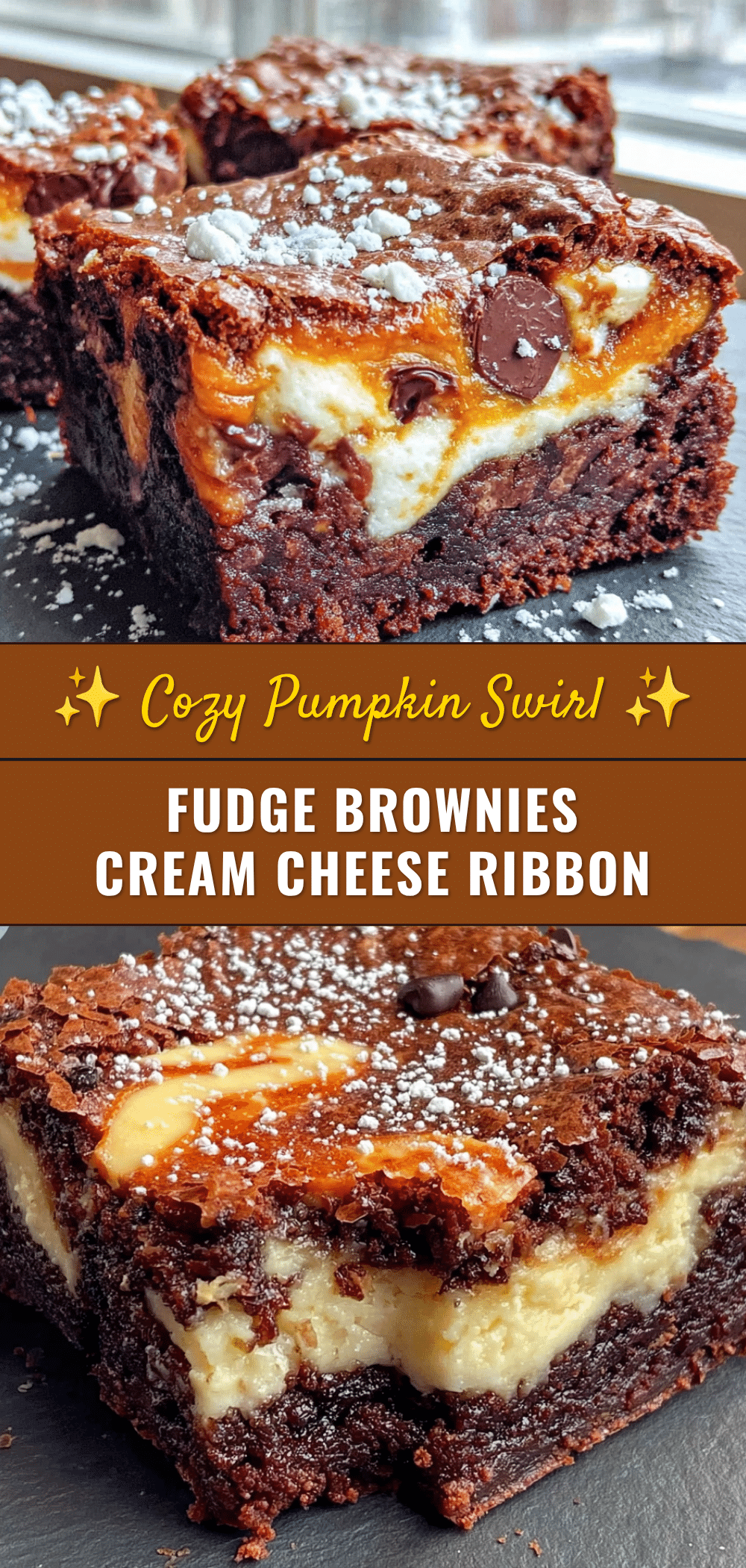 pumpkin swirl fudge brownies recipe